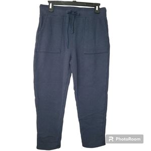 joie 100% Cotton, 23" Terry Cloth Sweatpants, Cropped, S, Navy, GUC
